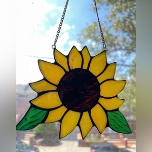 Sunflower Sun catcher 1pc With Hanging Chain